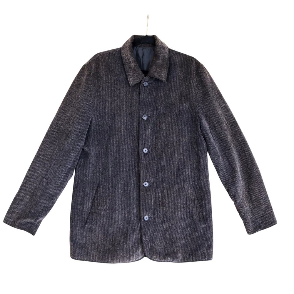 AXIS LA Vintage Burnout  Corduroy Button‎ Up Shirt Jacket Size Large Oversized